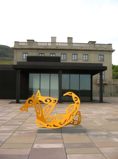 ROLL & PLAY | Public Sculptures by Alisa Looney | Maryhill Museum of Art in Goldendale