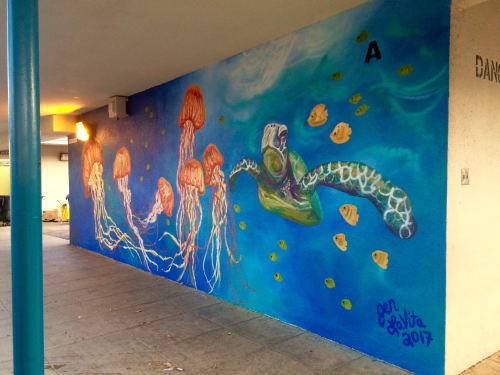 Under the Sea | Murals by Jen LaVita Art | Stoner Avenue Elementary School in Culver City