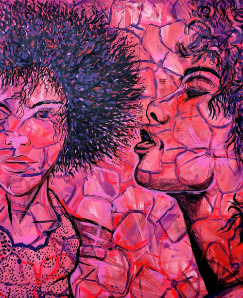 Foxy | Oil And Acrylic Painting in Paintings by Frederick Worrell Art and Design