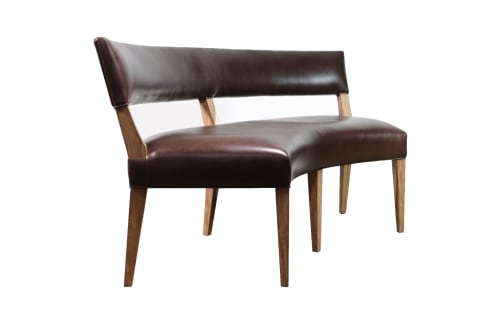 Bruno Custom COL Booth Seating in Argentine Rosewood | Chairs by Costantini Design