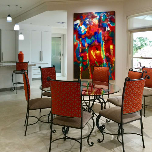 Orange Abstract 1 | Paintings by Guy Hawson