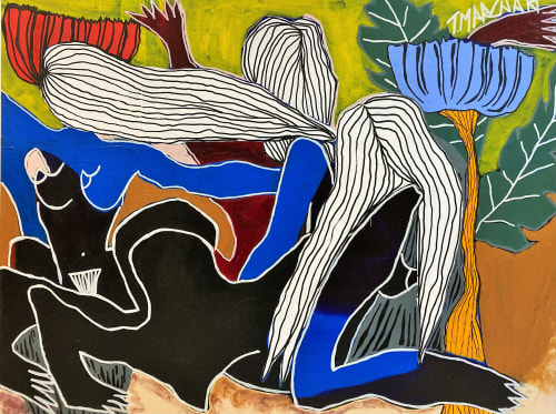LES BELLES II | Oil And Acrylic Painting in Paintings by THEODOSIA MARCHANT