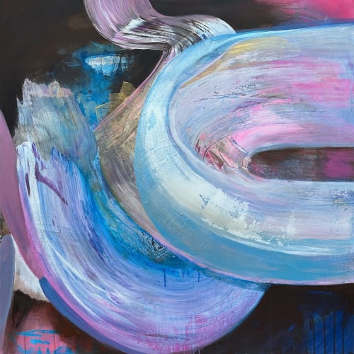 Sweet Dream abstract painting | Oil And Acrylic Painting in Paintings by Kim Powell Art