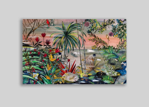 Tropical Garden | Paintings by Victrola Design / Victoria Corbett Art