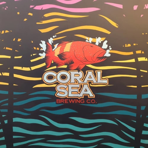 Coral Sea | Murals by Dazigns | Surf Club Palm Cove in Palm Cove