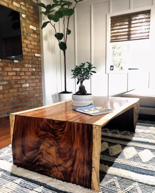 Waterfall Edge Coffee Table | Tables by Live Edge Lust