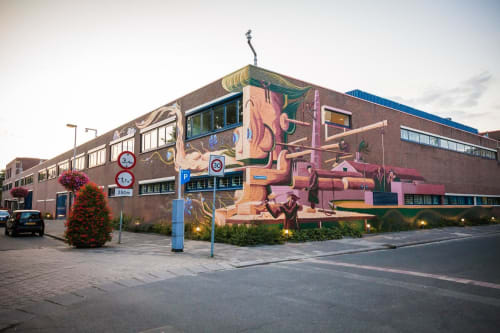Transition | Murals by Munir de vries | Van der Hoeven Kliniek in Utrecht