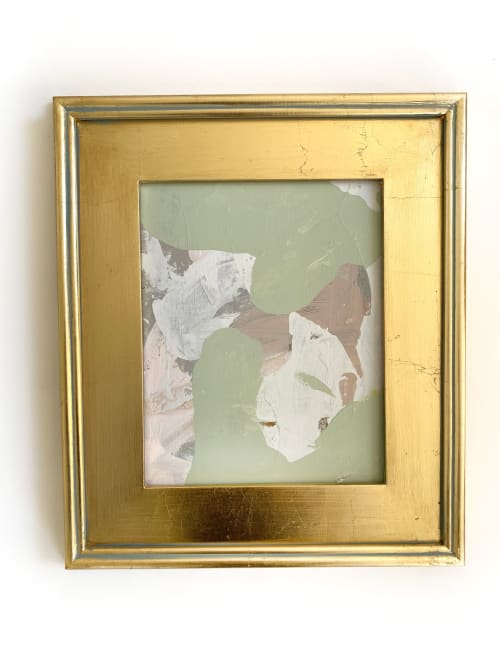 "Jade Token" Framed Painting | Oil And Acrylic Painting in Paintings by Jessalin Beutler