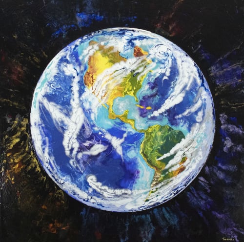 Iridescent World No. 1 | Paintings by Catherine Twomey