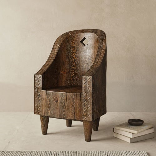 Empress Hand Carved Chair | Accent Chair in Chairs by Pfeifer Studio