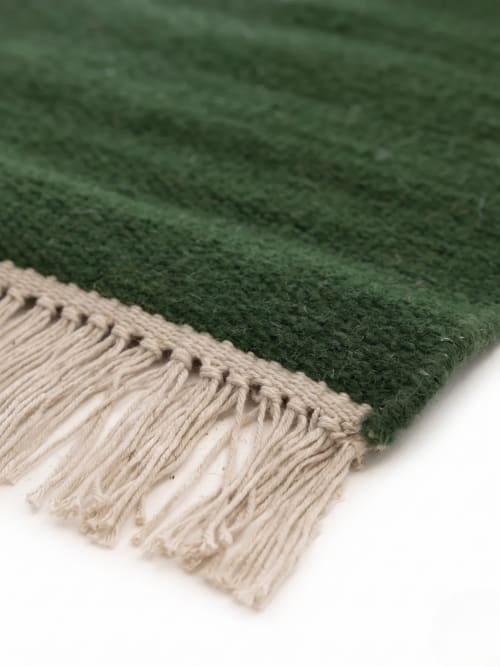 Handwoven Woolen Runner Rug | Rugs by Evergreen Carpets