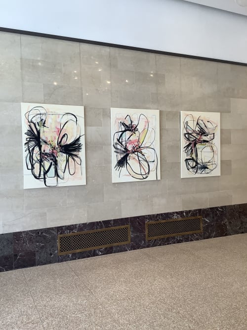 “For You, Love” “There Are No Goodbyes”, “Only Eternity” | Paintings by Susana Aldanondo | Hudson Yards in New York