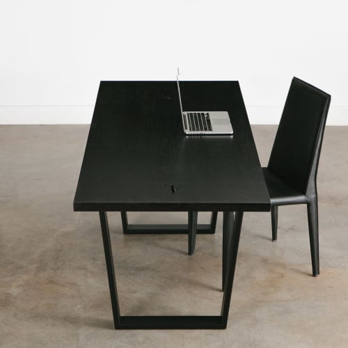 Custom Blackened Ash Desh | Desk in Tables by Elko Hardwoods
