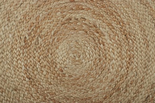 Rug & Kilim’s Modern Circle Jute Rug in Beige-Brown | Rugs by Rug and Kilim