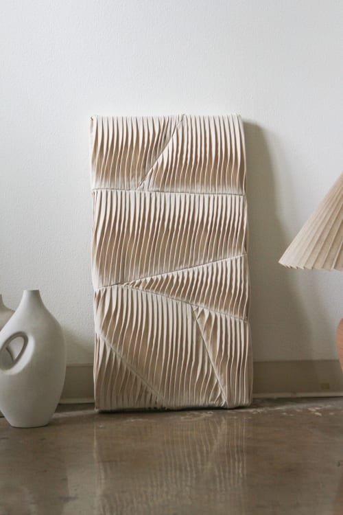 Pleated Wall Sculpture | Wall Hangings by andagain