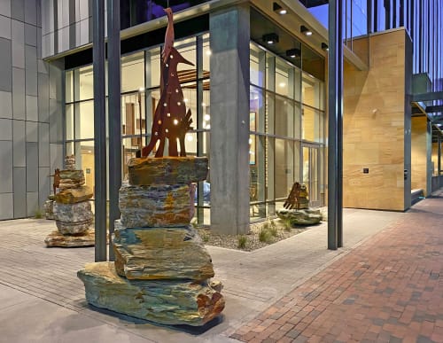 Cairns Garden | Public Sculptures by John Randall Nelson | Canopy by Hilton Tempe Downtown in Tempe