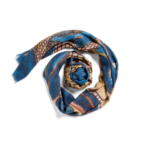 Dragon | Large Oblong Scarf | 40" x 78" | 85% modal . 15% cashmere . 100% original | Apparel & Accessories by Seth B Minkin Fine Art | Seth B Minkin Studio + Showroom in Boston