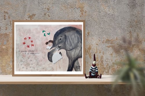 La verdadera felicidad | Oil And Acrylic Painting in Paintings by Elena Parau