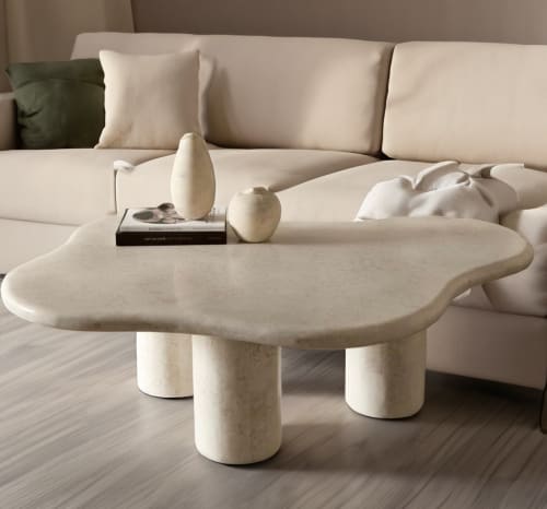 Travertine Coffee Table. Natural Stone Coffee Table. Marble | Tables by HamamDecor`