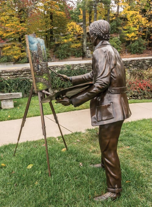 Famous American Impressionist Elliott Daingerfield Bronze Sc | Public Sculptures by Brenda Mauney Councill Councill Fine Art Studio, LLC. | Blowing Rock Art & History Museum in Blowing Rock