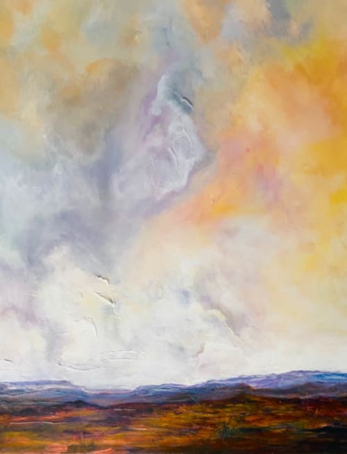 High Desert Storm | Paintings by Linda Lindus | Private Residence, Phoenix in Phoenix