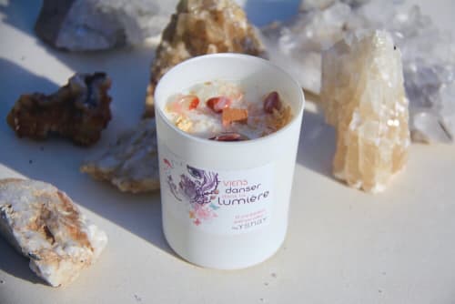 Glow Crystals Candle | Candle Holder in Decorative Objects by Marie Burgos Design and Collection