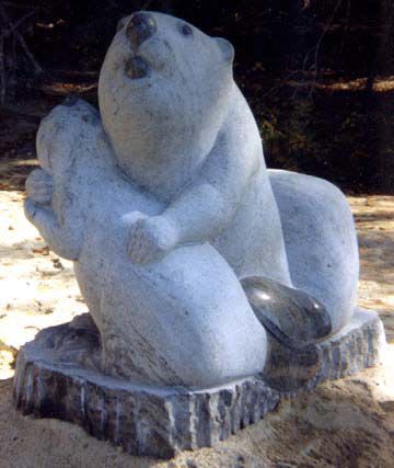Beavers | Public Sculptures by Jim Sardonis | Lake Winnipesaukee in Alton