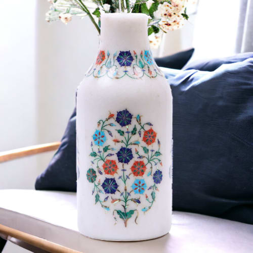 Modern marble vase, White marble vase, Marble vase | Vases & Vessels by Innovative Home Decors
