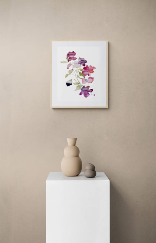 Rose Study No. 83 : Original Watercolor Painting