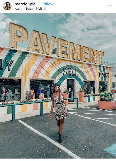 Pavement Austin Striped Building by Shelbi Nicole | Murals by SHELBi NiCOLE