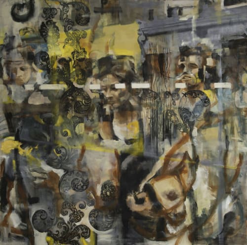 Abstract Figure Painting | Paintings by Sara Lightning