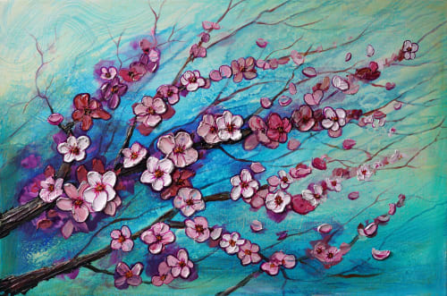"Whispers of Spring" – Original Painting | Oil And Acrylic Painting in Paintings by DaggArt