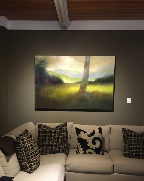 "Hillside With Tree" 48x72 | Paintings by Judith Judy