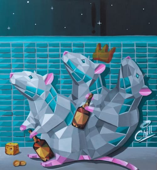 Rat Race | Paintings by Chill