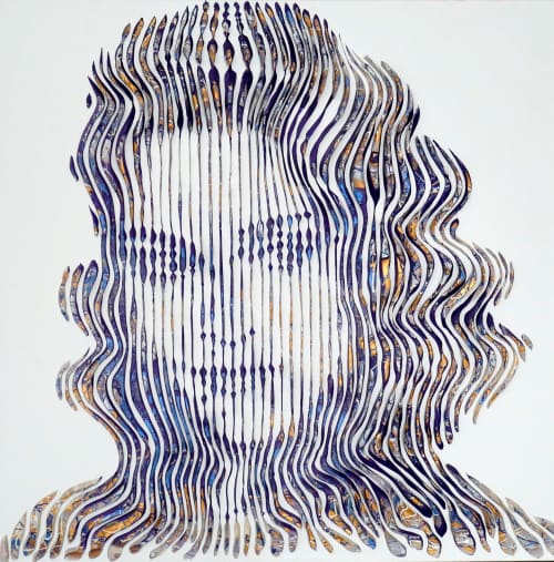 MADONNA COME IN MY UNIVERSE | Oil And Acrylic Painting in Paintings by Virginie SCHROEDER