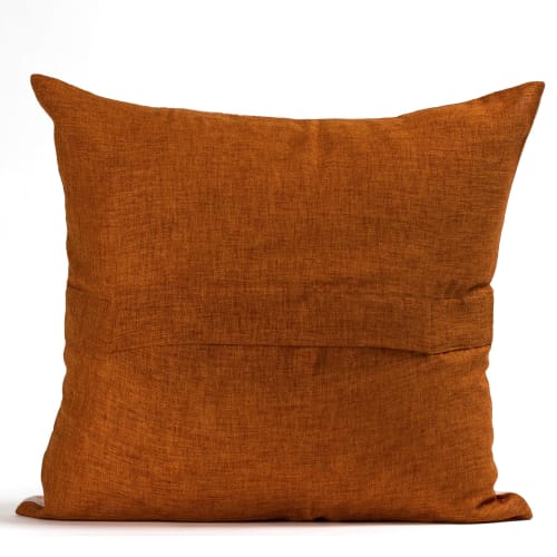 "Arena" hand-painted 100% silk cushion cover | Pillows by Natalia Lumbreras