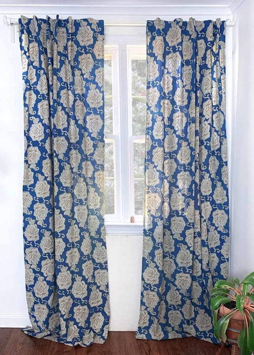 Boho Curtain - Rose Gold | Curtains & Drapes by ichcha