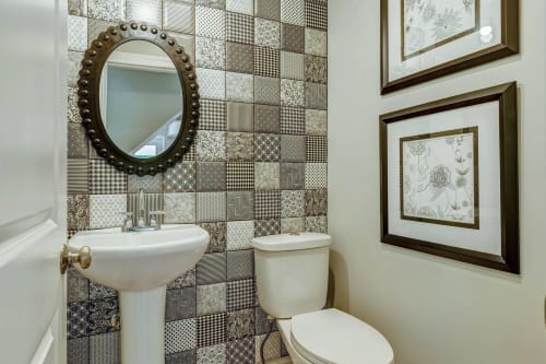 Powder room | Interior Design by Nisha Tailor Interior Design` | Private Residence, Creve Coeur in Creve Coeur