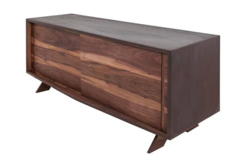 Walnut Steel Credenza | Furniture by Foundrywood by Mats Christeen
