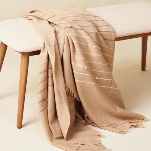 Terra Handloom Throw | Linens & Bedding by Studio Variously