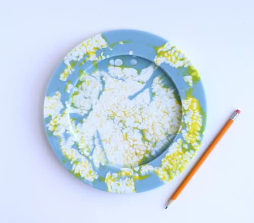 Flower Petals in a Blue Pond | Plate in Dinnerware by Camp Copeland Studio