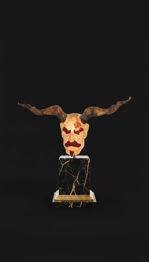 Hand-Carved Mythological Character Study | Decorative Objects by Holzkunst Samuel Meisinger