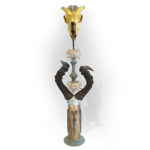 "Jeux De La Chèvre D'or" assemblage | Sculptures by Mishmash