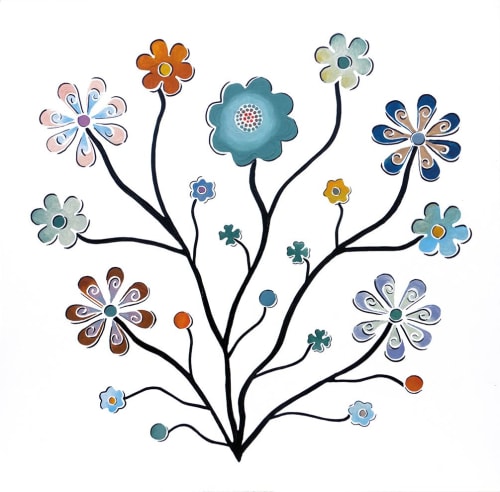 Fiori di neve | Mixed Media in Paintings by Andrea Benetti