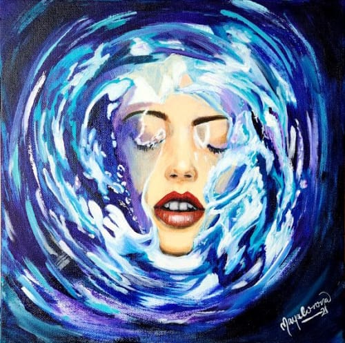 I Shall Rise | Oil And Acrylic Painting in Paintings by Maya Corona