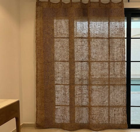 Premium Sliding Coir Curtain, 100% Natural & Eco-Friendly | Curtains & Drapes by GoldencoirVietNam LLC