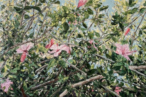 Entangled (Hibiscus) - Oil on Canvas | Paintings by Sera Holland