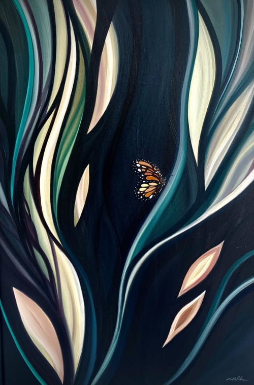 Monarch | Paintings by Laura Blue Art