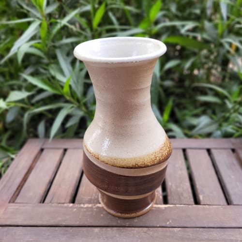 BMix Wood Fired Swirl Vase | Vases & Vessels by Jill Spawn Ceramics