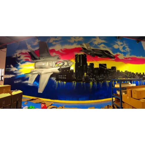 mural | Murals by Nicholai Khan | S&L Aerospace Metals, LLC in Queens